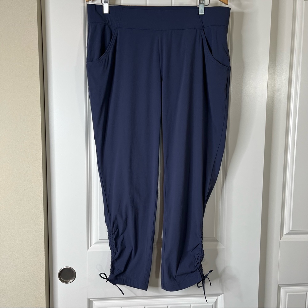 Columbia Anytime Casual Ankle Pants Navy Blue Women's Size XL Hiking Lightweight
